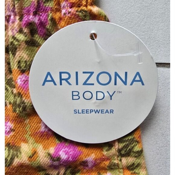 Arizona Body Sleepwear Womens Orange Peel Daisy short size M - Picture 3 of 7
